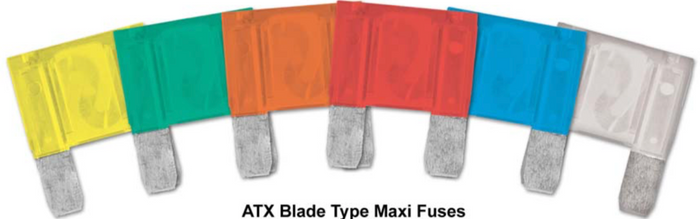 8657-1787 Blade Type Maxi Fuse ATX: Orange 40 Amp 2ct