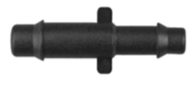 8675-11303 Black Nylon Straight Hose Reducer 1/4" x 3/16" Hose ID 10ct