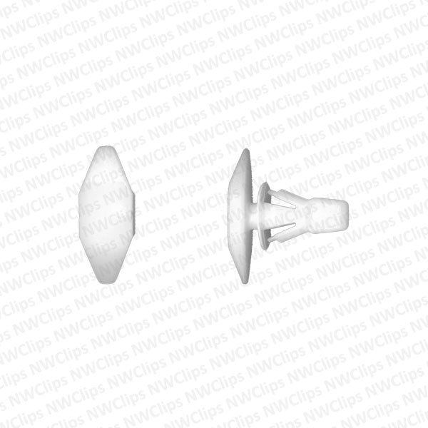 C4 - Replacement for Chrysler & GM White Nylon Weatherstrip Retainer Clips