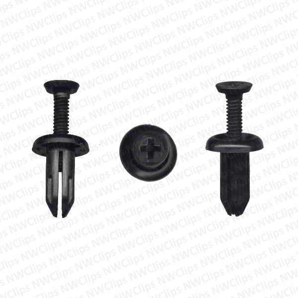 C6 - Replacement for Toyota Scion Black Nylon Front Bumper Fascia Clips