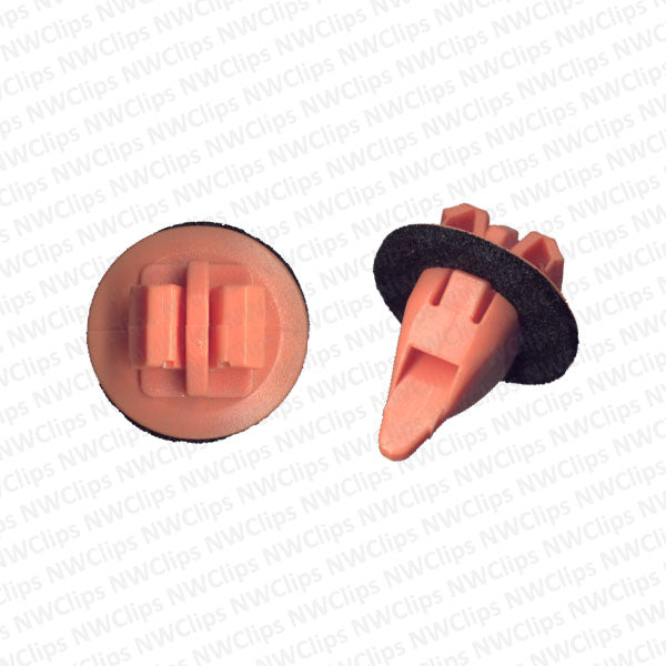 C44 - Toyota Fender Orange Nylon Plastic Moulding Clip
