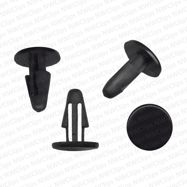 C70 - Honda & Toyota Exterior Body Black Nylon Weatherstrip/Hood Lace Retainer Clips