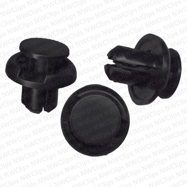 C74 - Honda, Acura Front Bumper, Wheel Well & Fender Liner Black Nylon  Clips