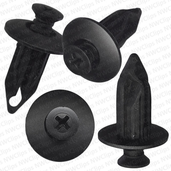 C22249 - GMC, Chevrolet Black Nylon Phillips Screw Head Clips