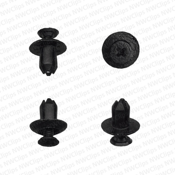 C89 - Toyota, Scion Bumper Black Nylon Trim & Bumper Clips