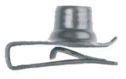 U2946 - GM, Chrysler & Universal Black Extruded SHORT U-Nut Clip: 5/16"-18