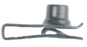 U2947 - GM, Chrysler & Universal Black Extruded LONG U-Nut Clip: 5/16"-18