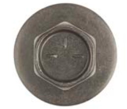 B9249 - Universal Use Black Phosphate Finish SAE Body Bolt 1/2" Hex Head
