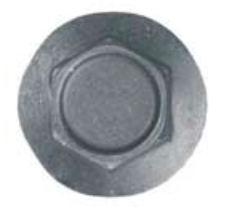 B9867- Universal Use Black Phosphate Locking SAE Body Bolt 1/2"