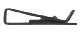 U9 - Ford, GM & Universal Black Finish U-Nut #8 Screw