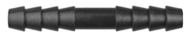 8675-11296 Black Nylon Straight Hose Connector 3/16" x 3/16" ID 10ct