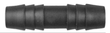 8675-11299 Black Nylon Straight Hose Connector 3/8" x 3/8" Hose ID 10ct