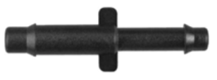 8675-11301 Black Nylon Straight Hose Reducer 3/16" x 1/8" Hose ID 10ct