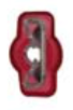 8679-3612: Red Nylon Crimp Connector 1/4" Tab Fully Insulated Female Spade 25ct