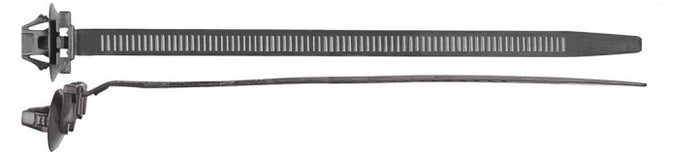 M10 - Japanese Import Oval Plug Black Nylon Wiring Harness Ties Qty 1