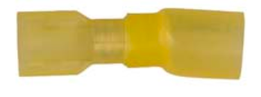 8674-12162: Yellow Female Crimp & Seal Wire Terminal:1/4" Tab -Qty. 10