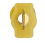 8674-12163: Yellow Male Crimp & Seal Wire Terminal:1/4" Tab -Qty. 10